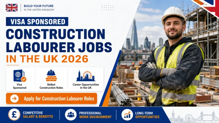 Visa Sponsored Construction Labourer Jobs in the UK 2026