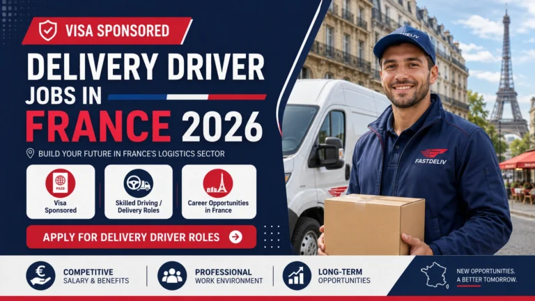 Visa Sponsored Delivery Driver Jobs in France 2026