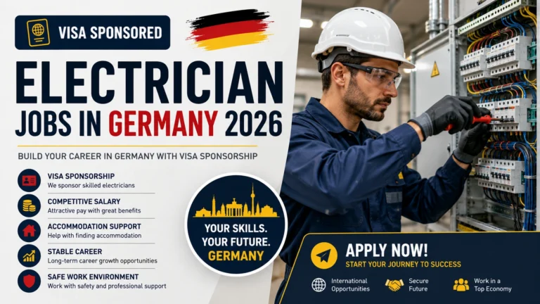 Visa Sponsored Electrician Jobs in Germany 2026