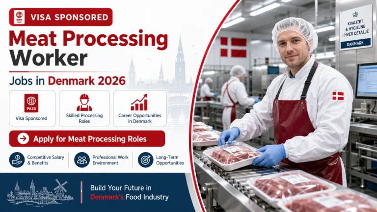 Visa Sponsored Meat Processing Worker Jobs in Denmark 2026