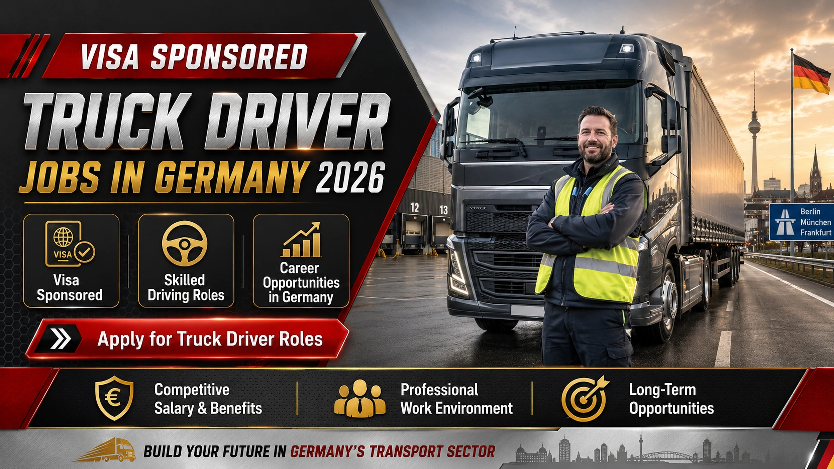 Visa Sponsored Truck Driver Jobs in Germany