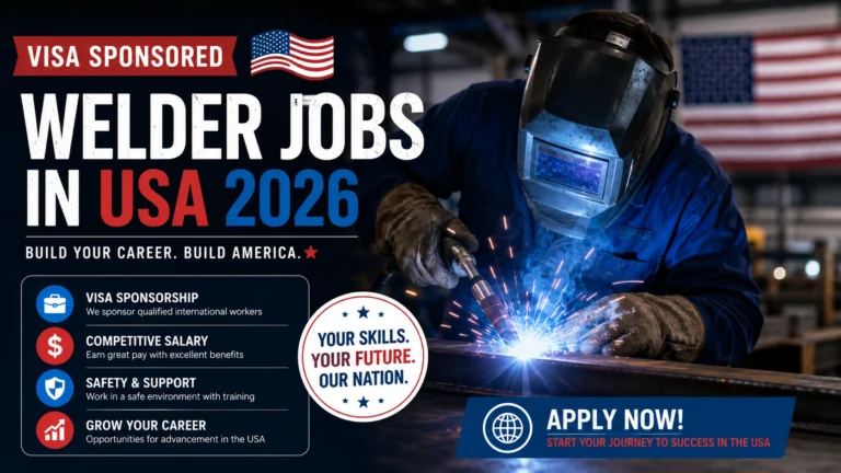 Visa Sponsored Welder Jobs in USA 2026